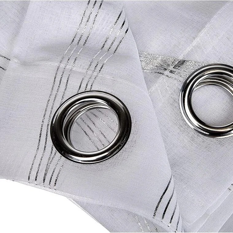 STOF Draperie decorativă ERIKA, albă, 135 x 240 cm set 2 buc