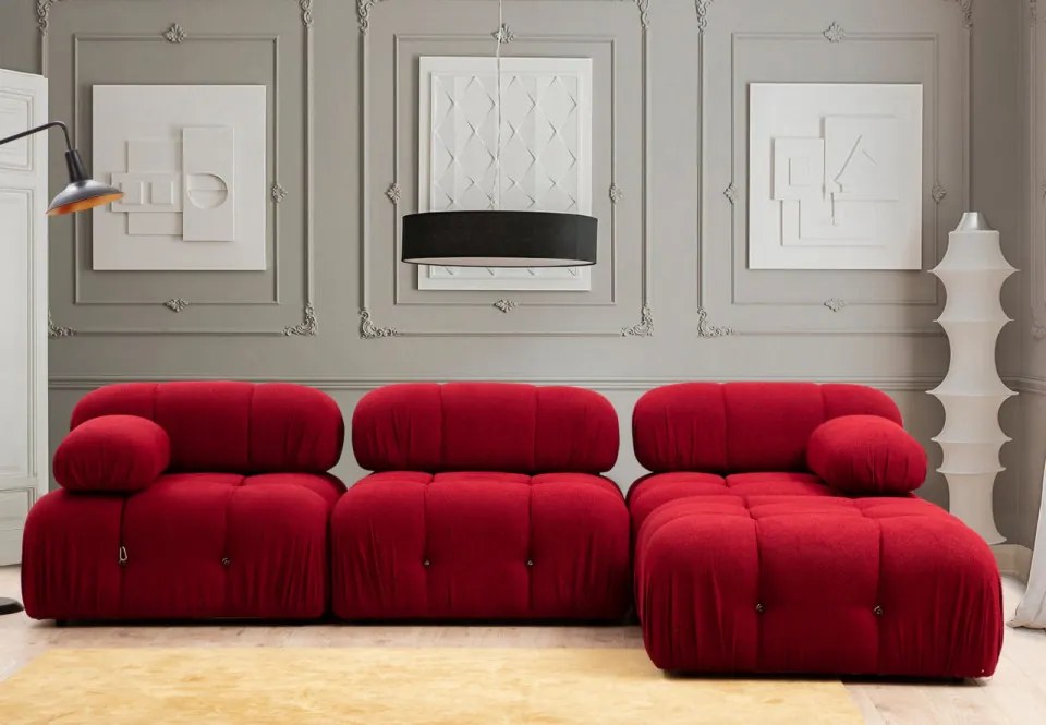 Fotoliu Modular Bubble L1, Rosu