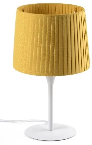 Veioza / Lampa de masa moderna design elegant SAMBA mini alb/galben 64316-36