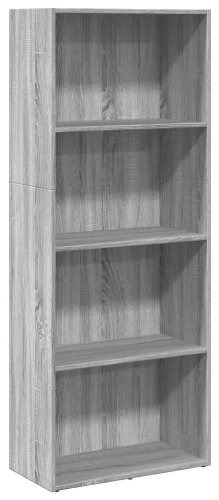 857913 vidaXL Bibliotecă, gri sonoma, 60x30x152 cm, lemn prelucrat