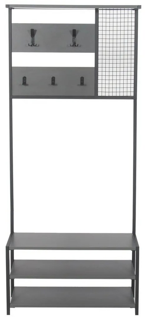 Cuier cu raft pentru încălțăminte Nomad Anthraciteand Black