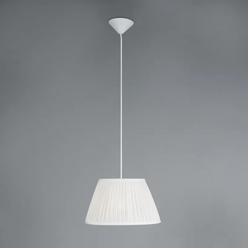 Lampă suspendată retro albă 35 cm - Plisse