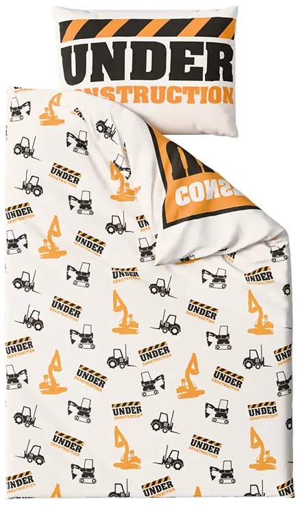 Lenjerie de pat din bumbac luminiscente BAGR portocalie Dimensiune lenjerie de pat: 70 x 90 cm | 140 x 200 cm