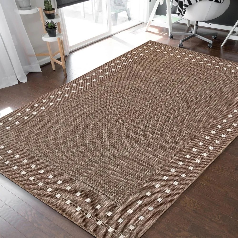 Covor elegant cu două fețe, cu o margine impresionantă Lăţime: 80 cm | Lungime: 150 cm