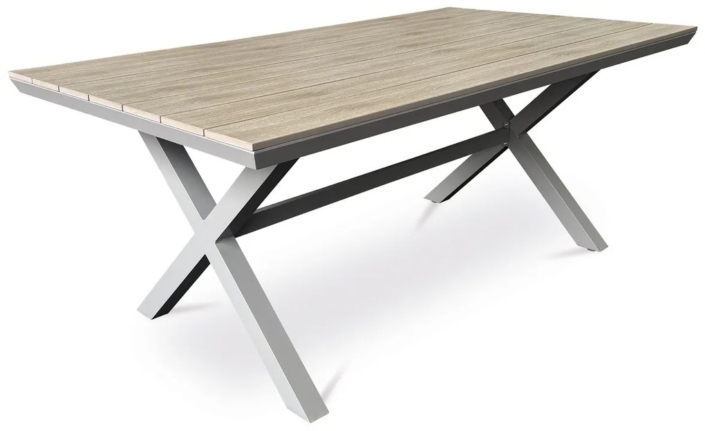 Autronic Masă de grădină, aluminiu, polywood, bej, AZT-S1510 OAK