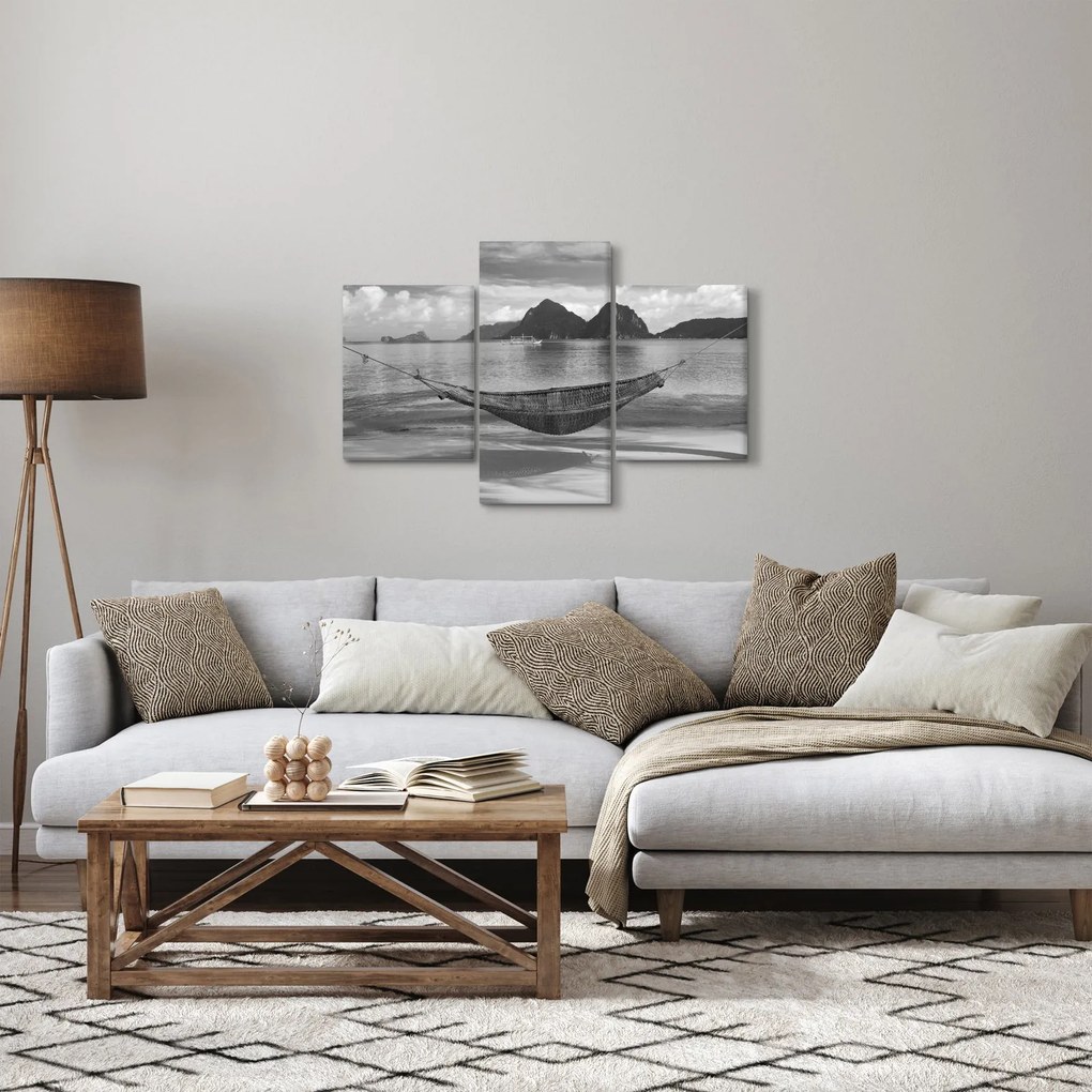 Tablou - Hamac pe plajă (90x60 cm)