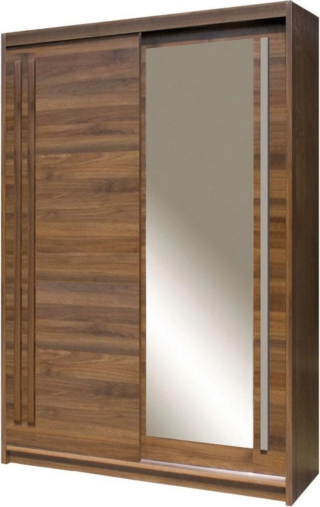 Dulap EFFECT, stejar columbia, PAL, cu 2 usi, 150x59x215 cm