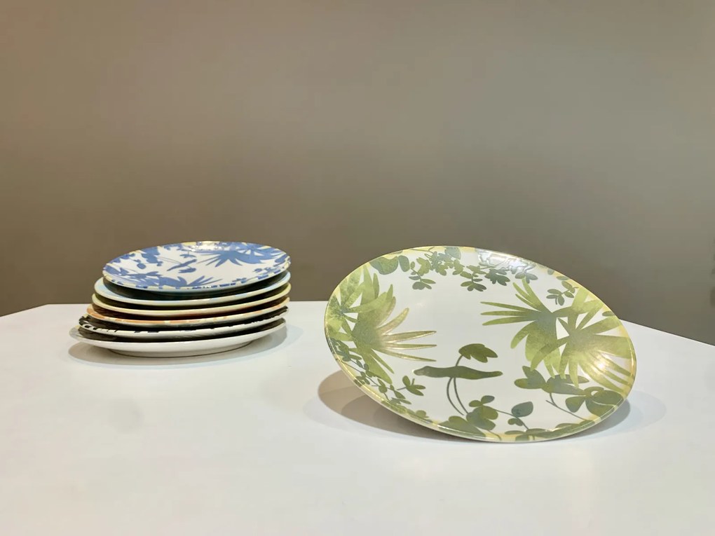 Farfurie Desert Summer 88 Verde Inchis ( 20 cm diametru)