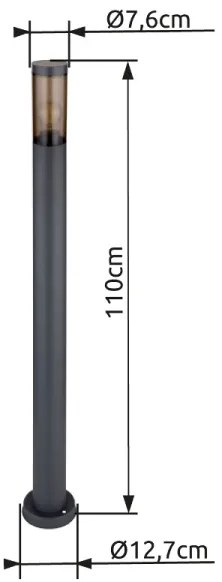 Lampă de exterior Globo 3159SA BOSTON 1xE27/23W/230V IP44