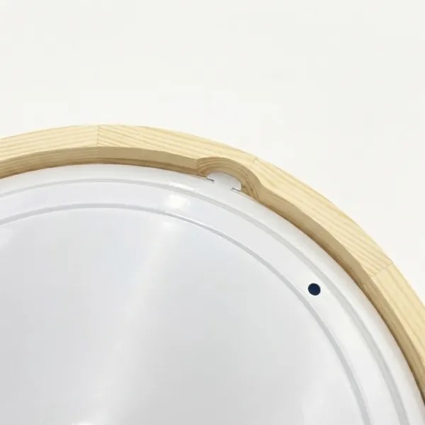 Plafonieră de baie NATURAL MODERN 3xE27/15W/230V Ø 37,5 cm pin