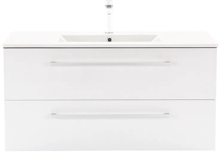Dulap inferior Vario Clam 100 cu lavoar antracit-alb