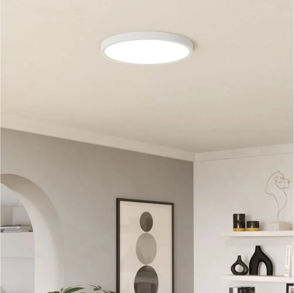 Eglo 901309-LED Plafonieră FUEVA LED, 17 W, 230 V, 2700/4000/6500 K, Ø 38,9 cm, albă