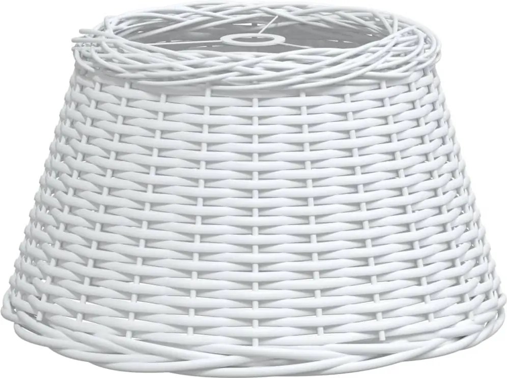 vidaXL Abajur lustră, alb, Ø50x30 cm, răchită