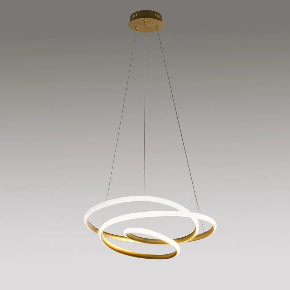 Lustra LED design modern Diva 50cm, auriu, alb sau titan