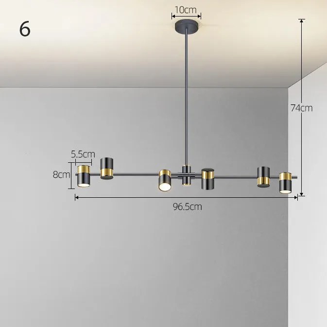CASA LONG Corp de iluminat bar by Anzazo