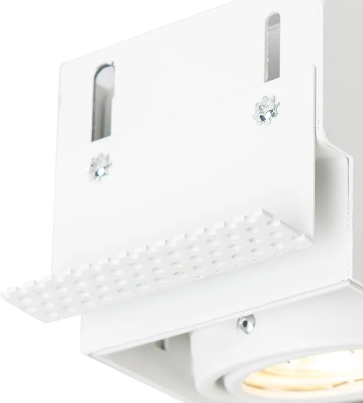 Spot încastrat inteligent alb fără ramă, inclusiv 2 becuri WiFi GU10 - Oneon 2