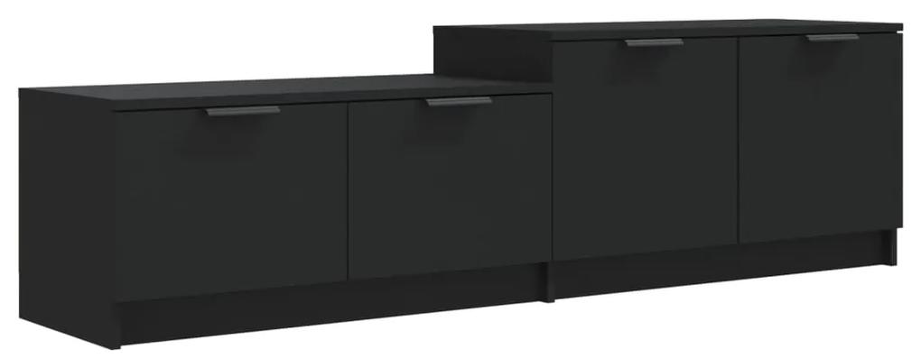 811485 vidaXL Comodă TV, negru, 158,5x36x45 cm, lemn prelucrat