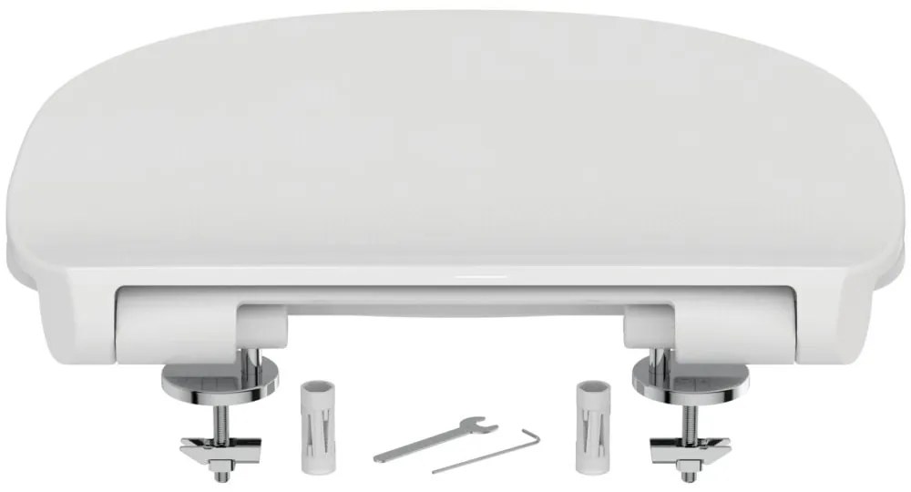 Capac WC plat, alb