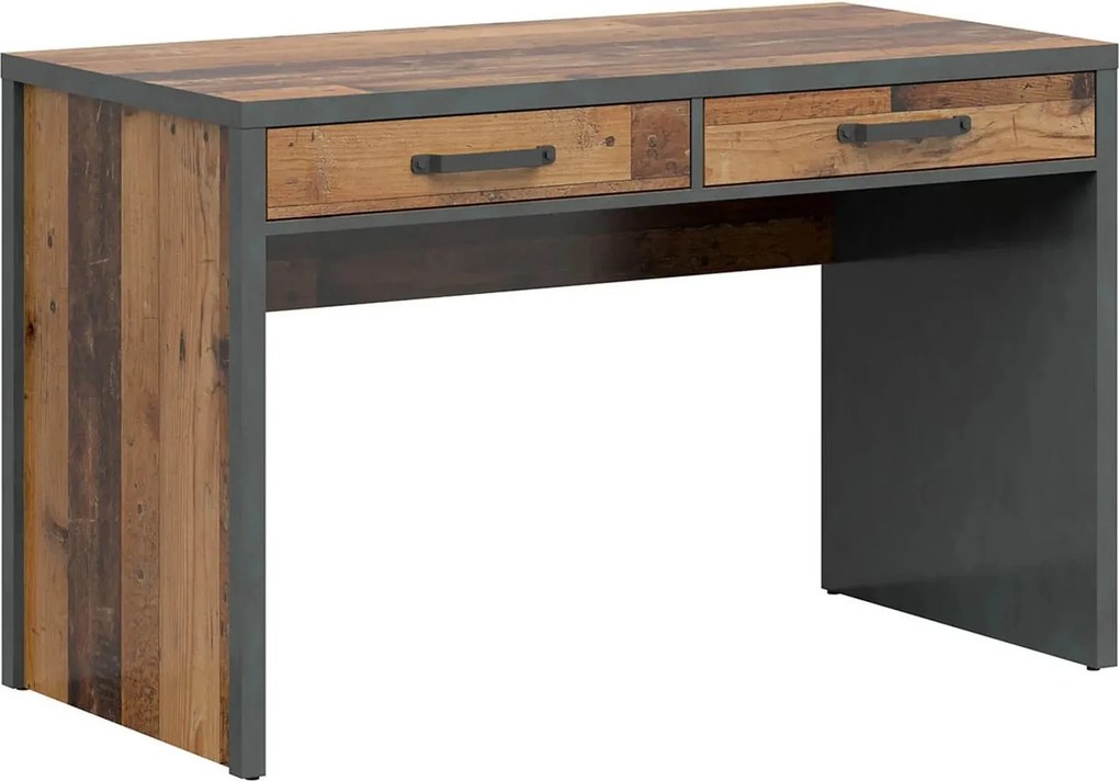 Birou WESTON, maro/gri grafit, PAL laminat, 120x60x76 cm