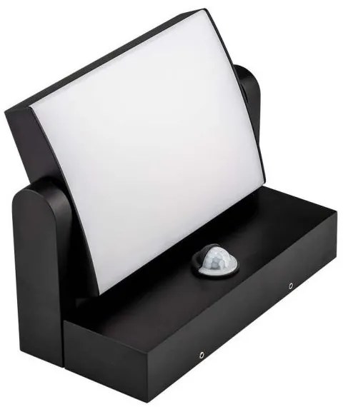 LED Aplica exterior cu senzor LED/17W/230V 4000K IP65 negru
