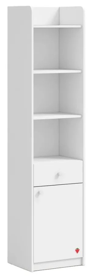 Biblioteca cu sertar pentru copii 43x184x38 cm, colectia Varia White