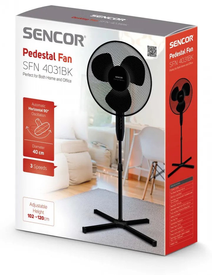 Sencor SFN 4031BK ventilator cu stativ