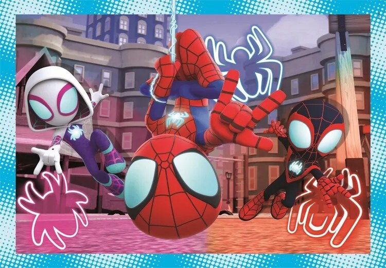 Omul Păianjen Spidey Puzzle 4 în 1 Clementoni