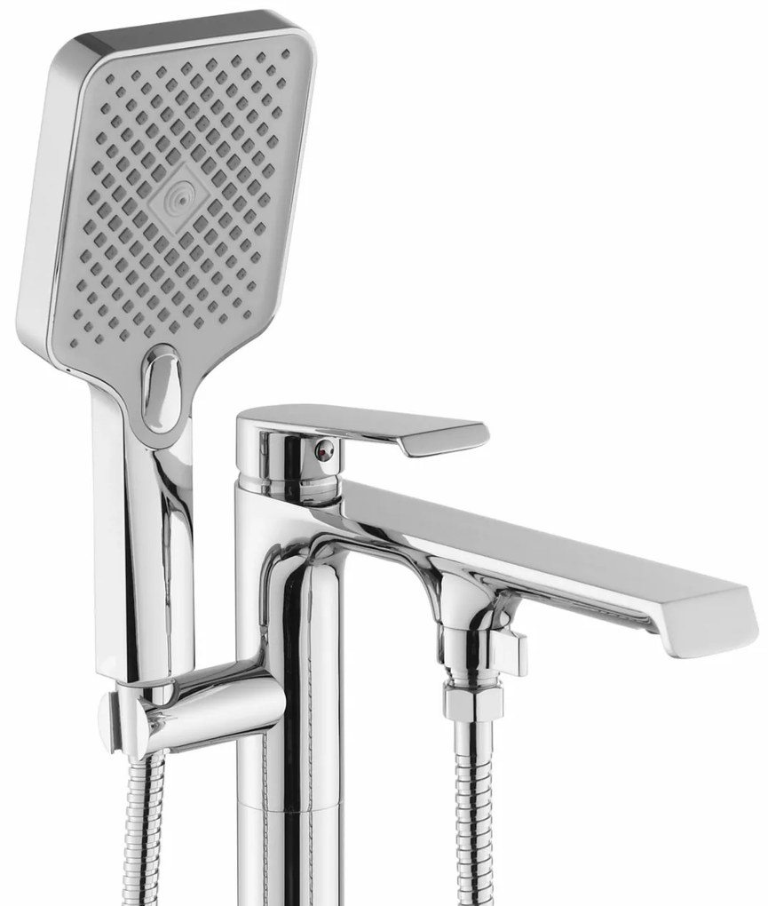 Baterie freestanding Hass argintiu H89 cm