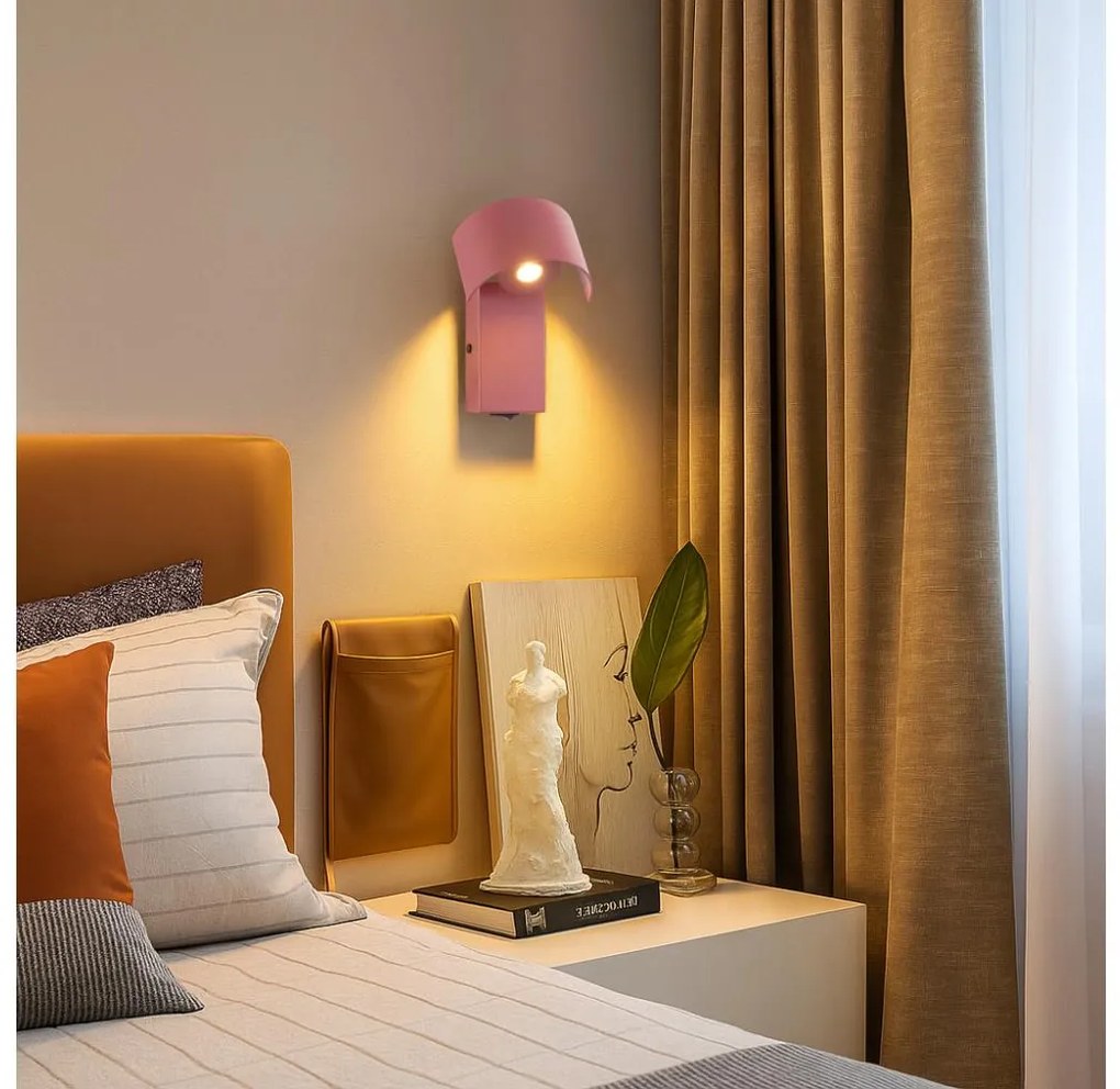 Lampă LED de perete Brilagi VASTO LED/3W/230V roșu-burgund