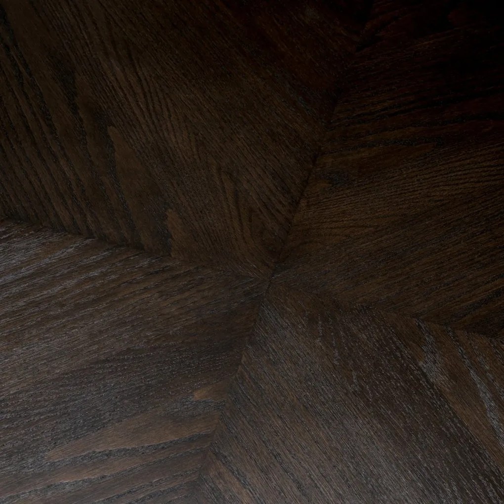 Masa dining design LUX Rexton 150x150cm, Ebony oak veneer