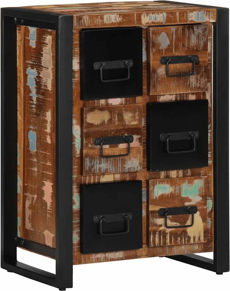 vidaXL Bufetă 50x35x70 cm lemn masiv recuperat