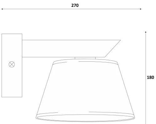 Aplica de perete ANTONIO 1xE14/40W/230V