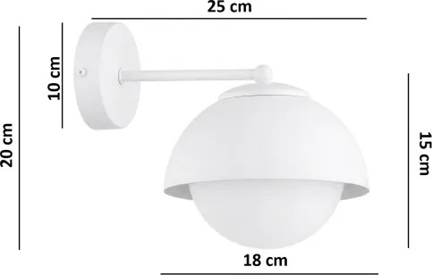 BRILAGI - Lampă de perete COSMO 1xE27/60W/230V albă