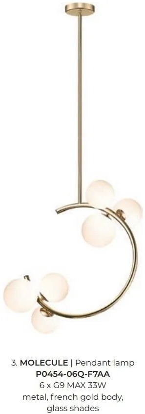 Lustra suspendata cu 6 de surse de lumina MOLECULE