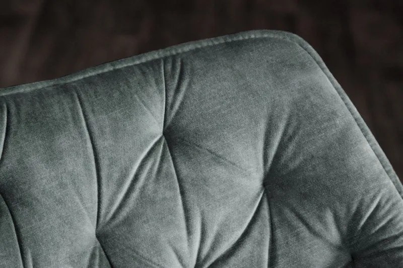 Scaun pivotant The Dutch Comfort, catifea verde inchis