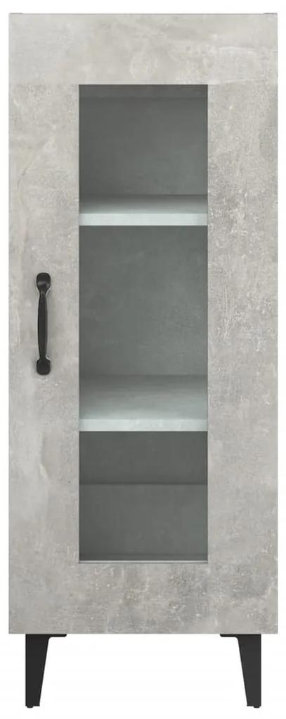 Servanta, gri beton, 34,5x34x90 cm, lemn compozit 1, Gri beton