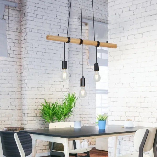 Lustră pe cablu Briloner 4015035 3xE27/25W/230V