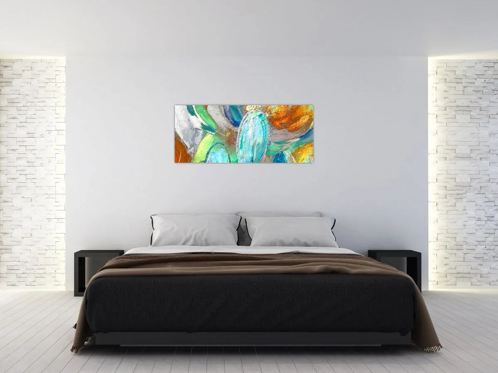 Tablou - Abstract colorat (120x50 cm)