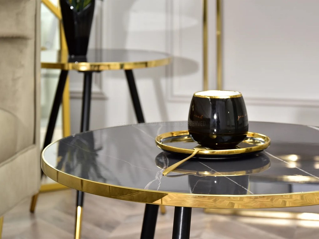 Măsuță de cafea Zoya Xl (grafit + negru). 1111717