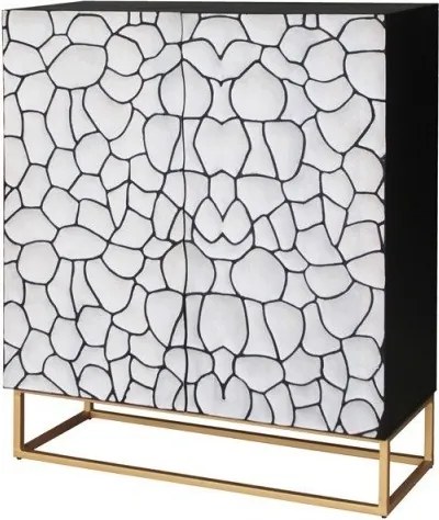 Comoda inalta cu model mozaic 3D Vulcano 120cm