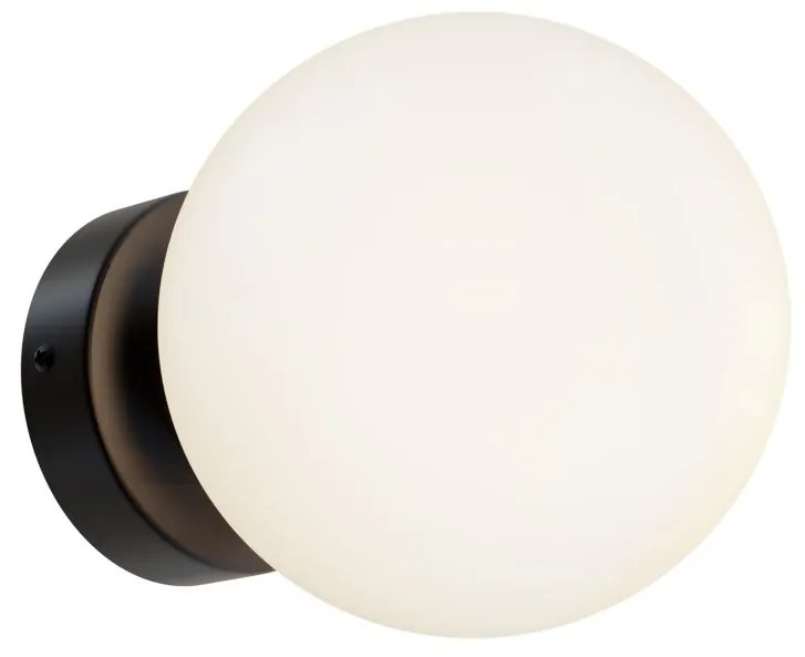 Aplica perete sau tavan design modern Basic form negru, diametru 15cm