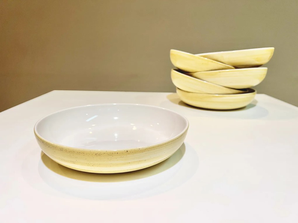 Bol Mare Pasta - Tera Celis (Ocru-Galben) 23 cm