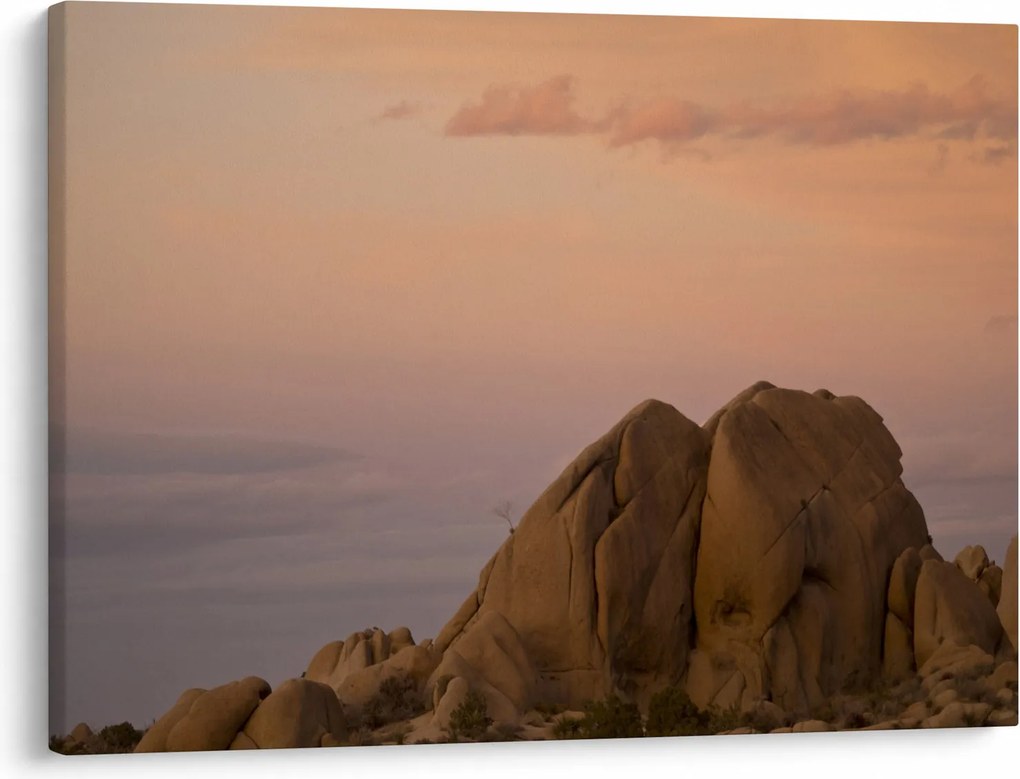 Tablou cuu apus de soare în stânci (70x50 cm)