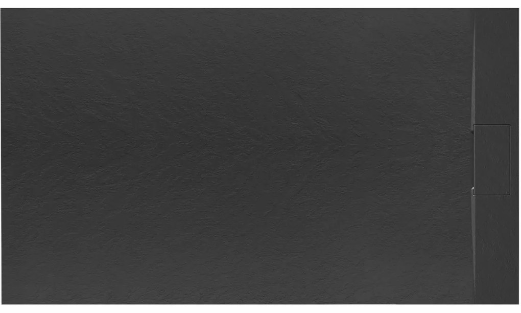 Cadita pentru dus Bazalt neagra 80x120