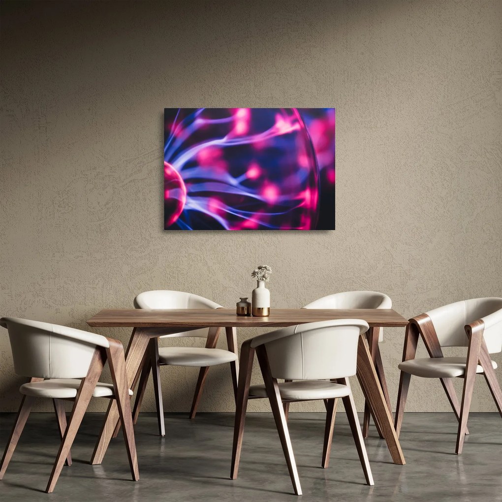 Tablou pe sticlă abstract mov (70x50 cm)