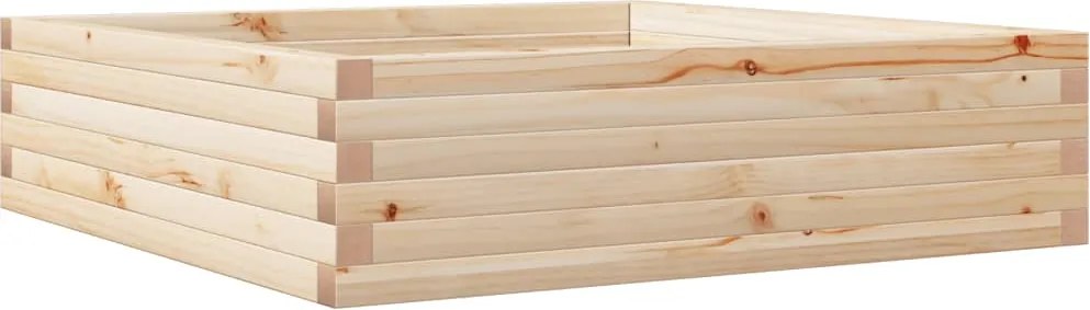 vidaXL Jardinieră de grădină, 90x90x23 cm, lemn masiv de pin