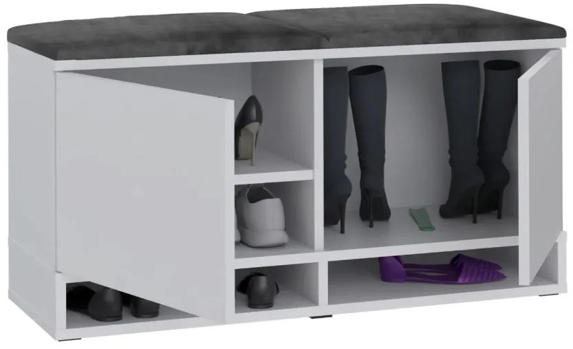 Cuier pentru hol White/Grey