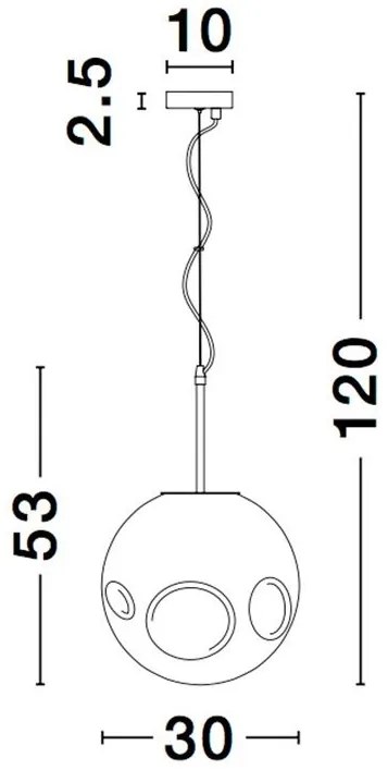 Lustra, Pendul design modern MAYAN, cupru NVL-9988105
