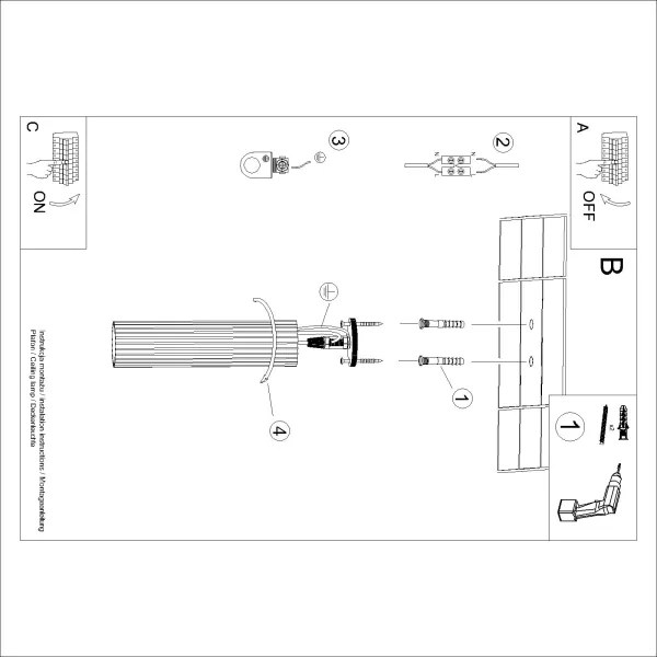 Brilagi - Spot LED CRESTO 1xGU10/10W/230V 30 cm roșu