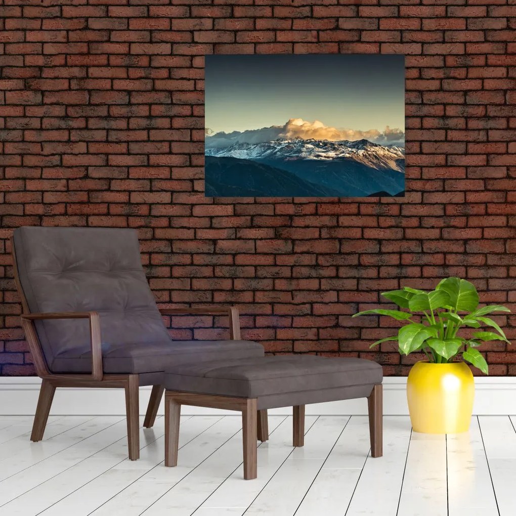 Tablou - vârfuri de munți (70x50 cm)